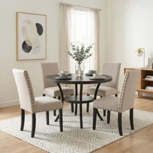 Carliana 4 - Person Four Leg Dining Set
