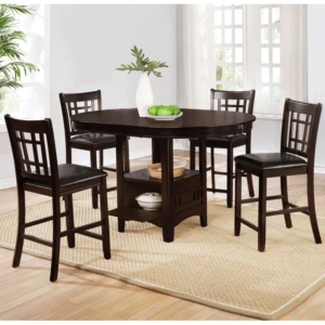 Guntersville 5-piece Oval Counter Height Dining Set Espresso