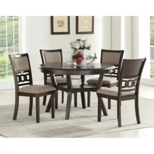 Ziemer Jackins 4 - Person Round Solid Wood Dining Set
